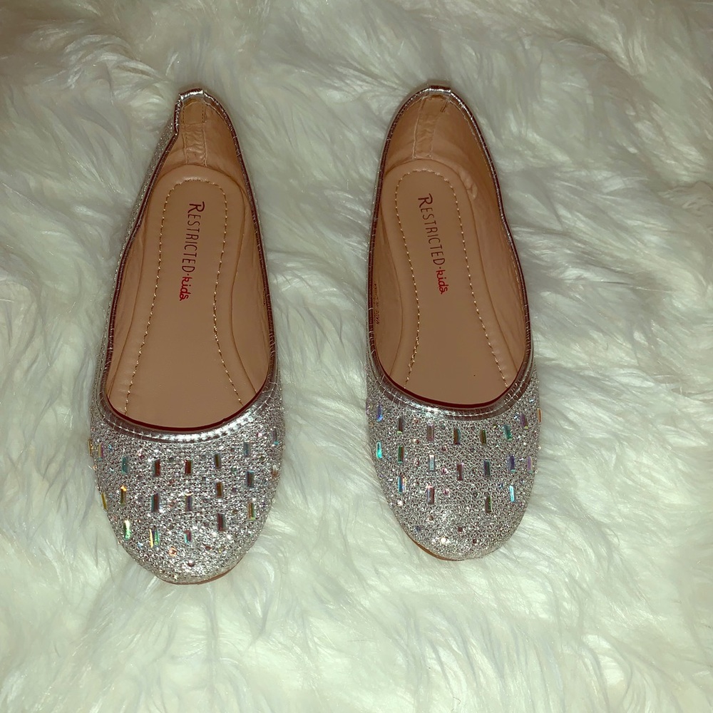 Glitter ballerina flats (worn 2 times)